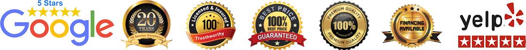 Trusted Authority Ratings (Yelp, Google, Houzz, BBB, HomeAdvisor)